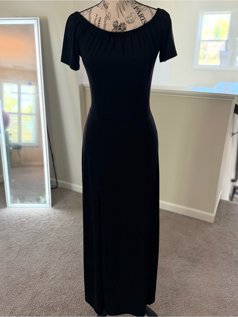 Victoria’s Secret Lascana Black Maxi Dress - size 40 Large